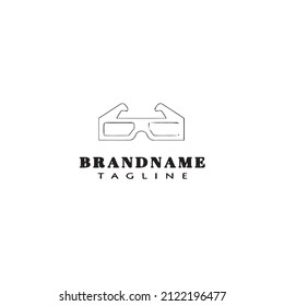 sunglasses logo icon design template black modern vector illustration