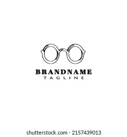 sunglasses logo icon design template cute modern vector illustration