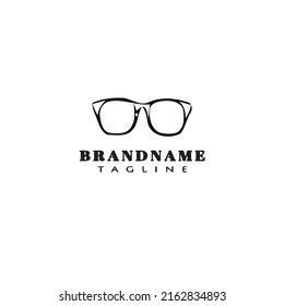 sunglasses logo icon design template black modern vector cute