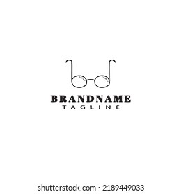 sunglasses logo icon design template black modern illustration