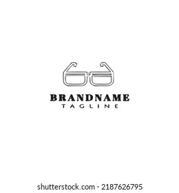 sunglasses logo icon template black modern vector illustration