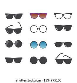 sunglasses logo icon vector illustration design template