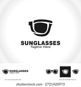 Gafas de sol logo Vector logo Plantilla