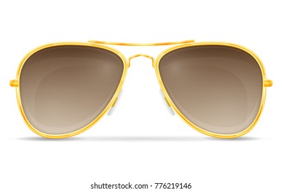 sunglasses for men in metal frames stock vector illustration isolated on white background