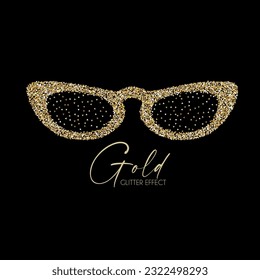 Sonnenbrille. Minimaler Globaleffekt-Sumbol. Luxusdesign