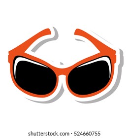 sunglasses modern style isolated icon vector illustration design