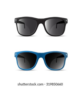 Sunglasses on white background