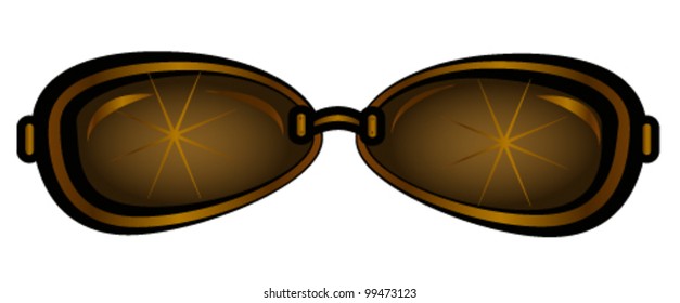 Sunglasses on a white background