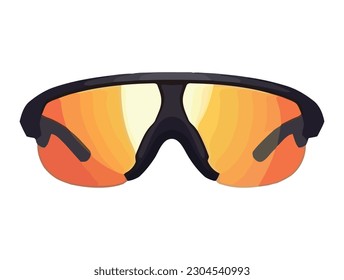 sunglasses on white background icon isolated