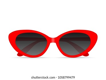 Sunglasses on a white background. Vector illustration.