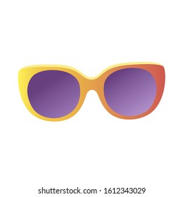 Sunglasses on white background. Vector illustration.