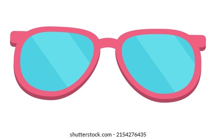 Sunglasses on a white background. Vector illustration.