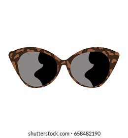 Sunglasses on white background vector