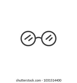 Sunglasses outline icon. linear style sign for mobile concept and web design. Glasses simple line vector icon. Symbol, logo illustration. Pixel perfect vector graphics