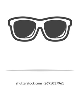 Sunglasses outline icon transparent vector isolated