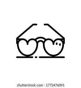 Sunglasses outline icons. Vector illustration. Editable stroke. Isolated icon suitable for web, infographics, interface and apps.