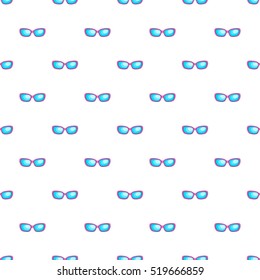 Sunglasses pattern. Cartoon illustration of sunglasses vector pattern for web