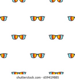 Sunglasses pattern seamless flat style for web vector illustration