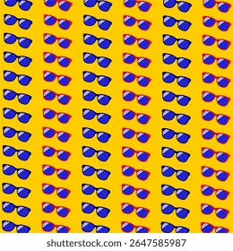 Wassermelone Zeit Patron, Sommerzeit, bunte Zeit, Strandmoment, rosafarbenes Gelb, Vektorgrafik