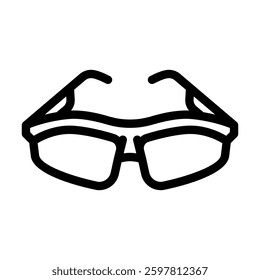 sunglasses polarized line icon vector. sunglasses polarized sign. isolated contour symbol black illustration