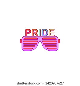 Sunglasses, pride day icon. Element of color world pride day icon. Premium quality graphic design icon. Signs and symbols collection icon