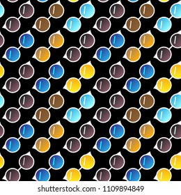 Sunglasses seamless pattern. Colorful vector Glasses. Summer background.