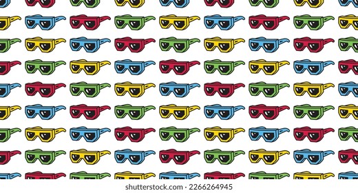 Sonnenbrille - nahtlose Cartoon-Illustration
