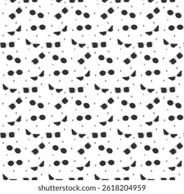 Sunglasses seamless pattern. Vector graphic line ink Hand drawn modern illustration. Summer fashion accessories, sun protection concept. for package, vacation design, fabric and textile.

