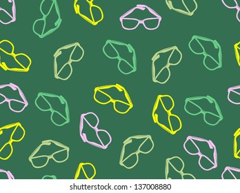  Sunglasses seamless vector illustration