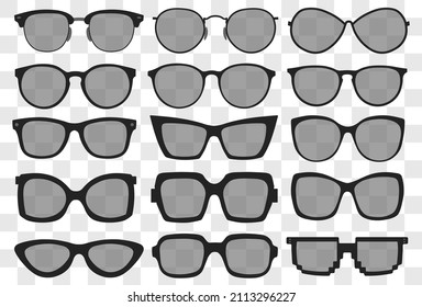 Gafas de sol puestas, lentes de verano protectores de sol. vector
