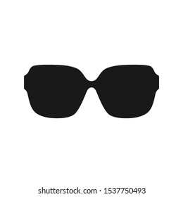 Sunglasses Silhouette Black Vector Sunglasses Retro Stock Vector 