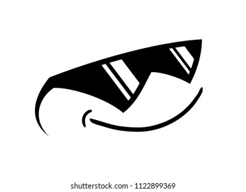 sunglasses smile face