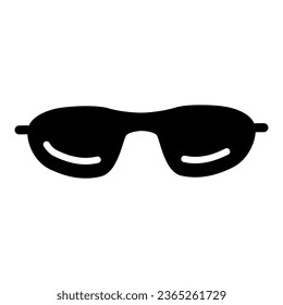 Sunglasses solid icon, summer accessories concept, glasses sign on white background, eyeglasses icon in glyph style for mobile concept and web design. Vector graphics