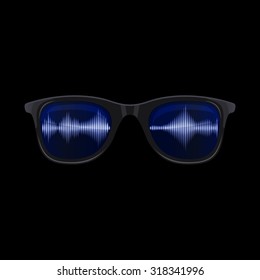 Sunglasses with Sound Wave Reflection