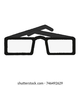 sunglasses with square frame icon image
