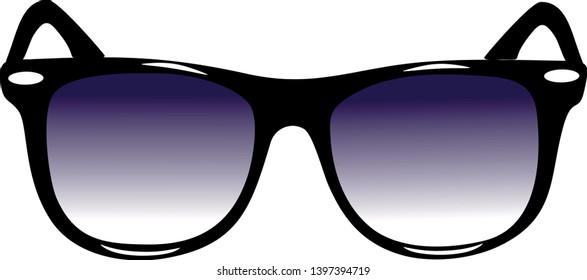 Sunglasses steering whell icon isolated on white background. Sunglasses symbol in flat style. Fashion element Vector illustration for web and mobile design.