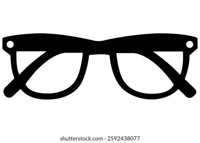 Sunglasses style sign for fashion, eyeglasses vector icon, glasses silhouette design, black round glasses outline vector, black and white glasses frames, vector outline symbol, logo illustration,