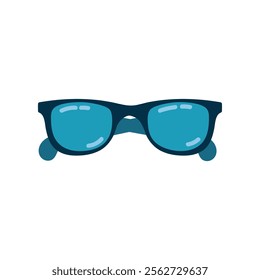 Sunglasses style for summer fashion and eye protection. Vector flat illustration on white background