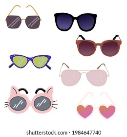 Sunglasses. Summer, everything for the beach. Eye protection