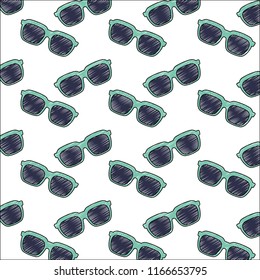 sunglasses summer icon pattern