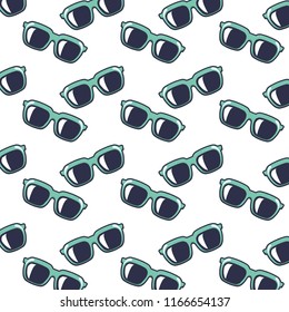 sunglasses summer icon pattern