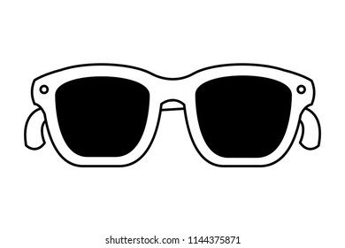 sunglasses summer isolated icon