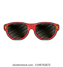 sunglasses summer isolated icon