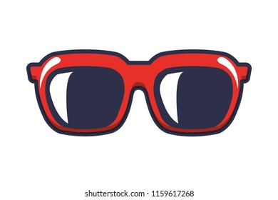 sunglasses summer isolated icon