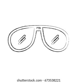 sunglasses summer isolated icon