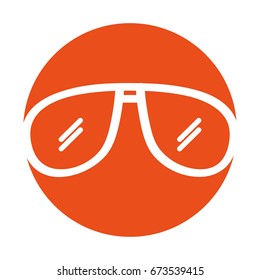sunglasses summer isolated icon
