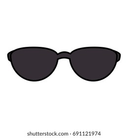 sunglasses summer isolated icon