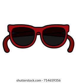 sunglasses summer isolated icon