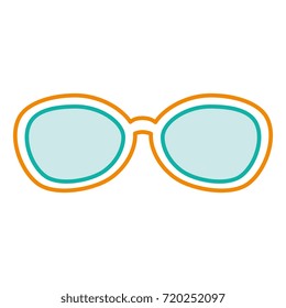 sunglasses summer isolated icon
