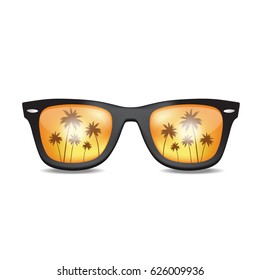 Sunglasses. Summer. Sun. Vector illustration